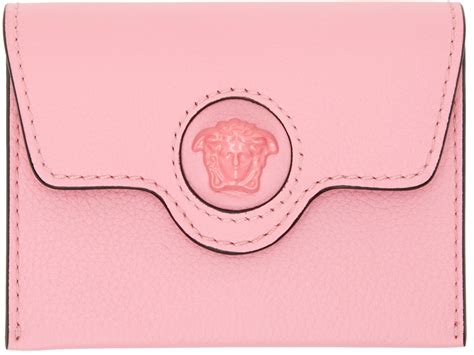 versace collection pink wallet|Versace wallet cheap.